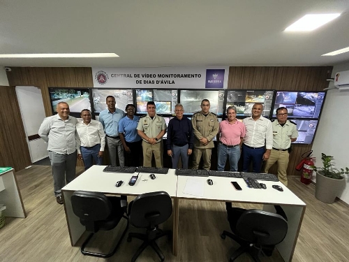 PROCIA realiza visita técnica em Centro de Video Monitoramento de Dias d'Avila